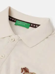 United Colors of Benetton Boys Polo Collar Pure Cotton T-shirt