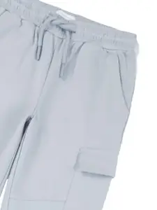 My Milestones Boys Mid-Rise Cotton Cargo Joggers