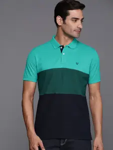 Allen Solly Colourblocked Polo Collar T-shirt