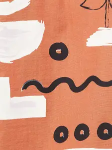 Fame Forever by Lifestyle Geometric Printed Short Sleeves Cuban Collar Cotton Casual Shirt