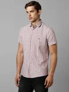 Louis Philippe Sport Slim Fit Vertical Stripes Casual Shirt