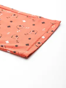 ETC Women Printed Mid-Rise Straight Lounge Pants