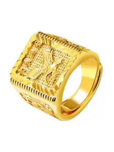 Yellow Chimes Men Gold-Plated Finger Ring