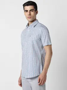 Van Heusen Sport Slim Fit Checked Pure Cotton Casual Shirt