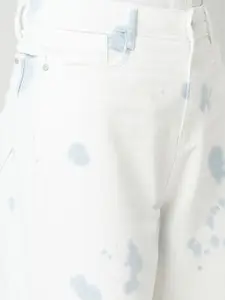 Kraus Jeans Women Wide Leg Clean Look High-Rise Printed Jeans