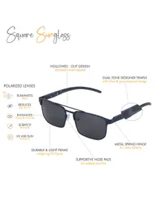 Carlton London Men Premium Square Sunglasses with Polarised Lens CLSM331