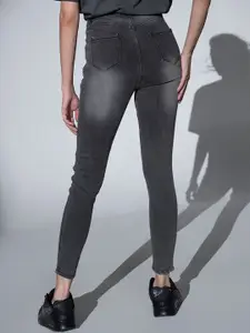 Hubberholme Women Slim Fit High-Rise Medium Shade Jeans