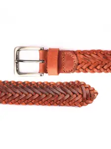 REDHORNS Men Braided Leather Belt