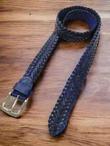 REDHORNS Men Braided Leather Belt