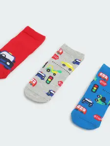 max Boys Pack Of 3 Patterned Shoe Liners