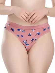 Aamarsh Printed Cotton Bra Panty Lingerie Set