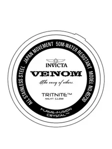 Invicta Men Venom Stainless Steel Bracelet Style Straps Analogue Watch 45730