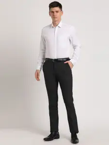 Turtle Standard Slim Fit Micro Ditsy Printed Pure Cotton Formal Shirt