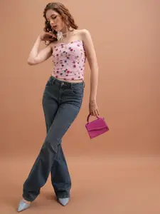 Tokyo Talkies Floral Print Tube Top