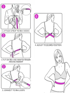 FIMS Set of 2 Detachable Bra Straps and Extenders Lingerie accessories