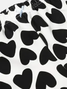 mackly Girls Typography Printed Pure Cotton Night suit