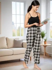 Kryptic Pack Of 2 Checked Cotton Lounge Pants