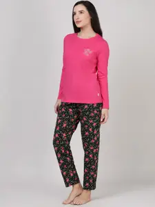 mackly Printed Long Sleeves Night suit