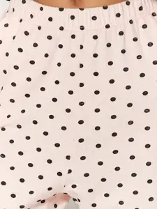 Trendyol Women Polka Dots Printed Lounge Pants