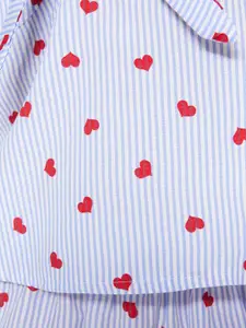 Trendyol Conversational Printed Shoulder Straps Top & Shorts