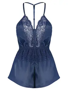 Trendyol Floral Lace Halter Neck Nightdress