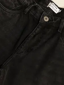 Snitch Men Black Relaxed Fit Stretchable Jeans