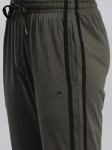 Monte Carlo Men Solid Regular Fit Mid-Rise Track Pants With Side Taping Detail