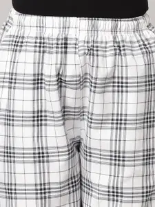 Kryptic Women Pack of 2 Checked Pure Cotton Lounge Pants