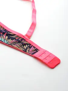 DressBerry Floral Full Coverage Lightly Padded Bra NY-PD-KHAKI-LPRINT