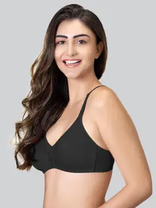 LYRA Medium Coverage Mesh Ladder Wire Cotton Everyday Bra With All Day Comfort