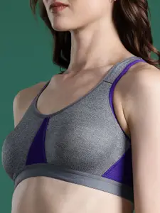 DressBerry Colourblocked Rapid-Dry Full Coverage Workout Bra 1266