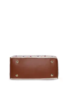 ASTRID Geometric Printed Oversized Satchel