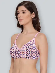 LYRA Abstract Printed Medium Coverage Cotton Bra
