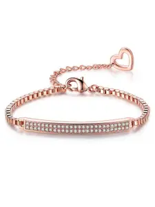 Peora Rose Gold-Plated Charm Bracelet
