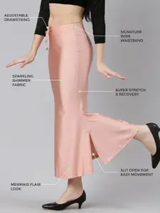 TWIN BIRDS Side Slit High Rise Mermaid-Fit Stretchable Saree Shapewear