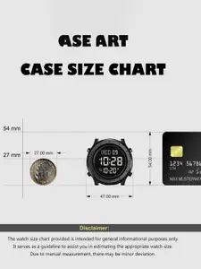 V2A Men Dial & Leather Straps Digital Watch V2A-1864-Brn-Blk