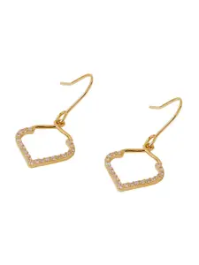 Accessorize London Women 14K Gold-plated Cubic Zirconia Mosaic Drop Earrings
