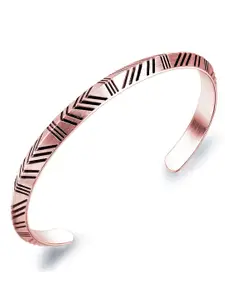 Peora Men Rose Gold-Plated Kada