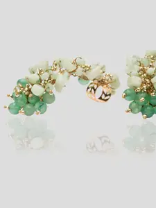 D'oro Classic Gold-Plated Contemporary Stud Earrings