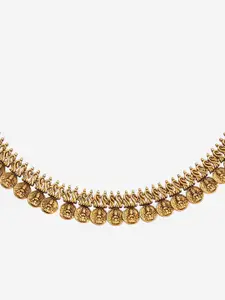 Kushal's Fashion Jewellery Gold-Plated Antique Necklace