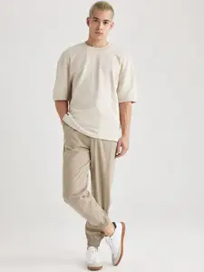 DeFacto Men Mid Rise Chinos Trousers