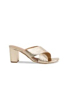 ERIDANI Open Toe Block Heels