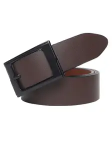 INVICTUS Men Textured Leather Formal Belt