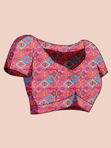 Anouk Floral Zari Silk Cotton Saree