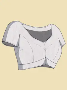 Anouk Geometric Print Satin Saree