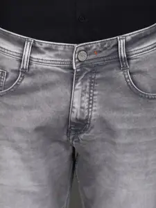 V-Mart Men Slim Fit Heavy Fade Mid-Rise Knitted Cotton Jeans