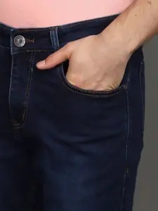 V-Mart Men Slim Fit Light Fade Mid-Rise Denim Cotton Jeans