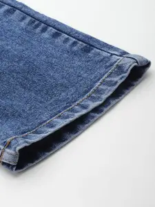 Harvard Men Relaxed Fit Heavy Fade Printed Whiskers and Chevrons Stretchable Jeans