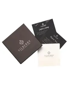 SILBERRY 925 Sterling Silver Rhodium-Plated Pendants & Chains With Removable Stone