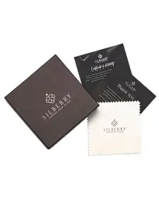 SILBERRY 925 Sterling Silver Rose Gold-Plated Pendants & Chains With Removable Stone